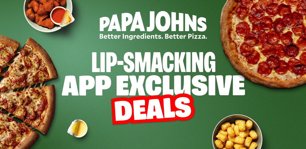 papa johns app store feature banner