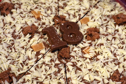 chocolate pizza topping